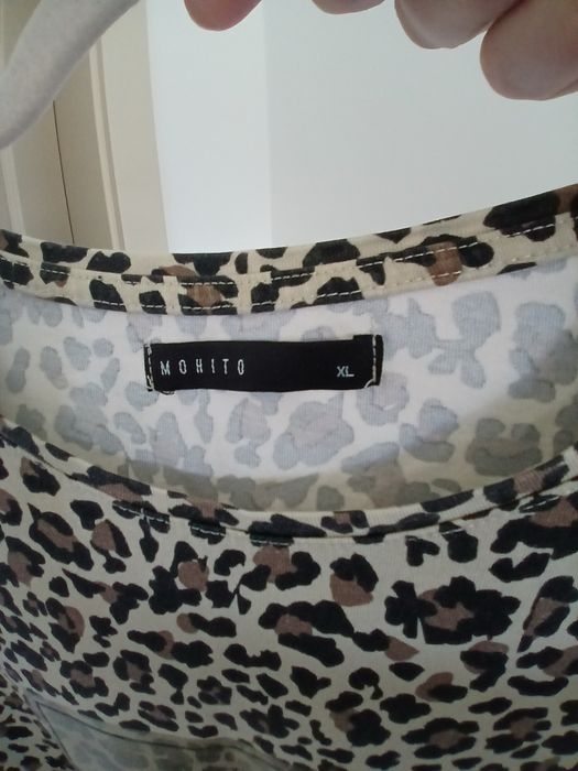 Bluzka tunika T-shirt pantera Mohito XL 42