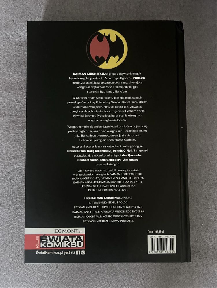 Batman knightfall prolog tom 1
