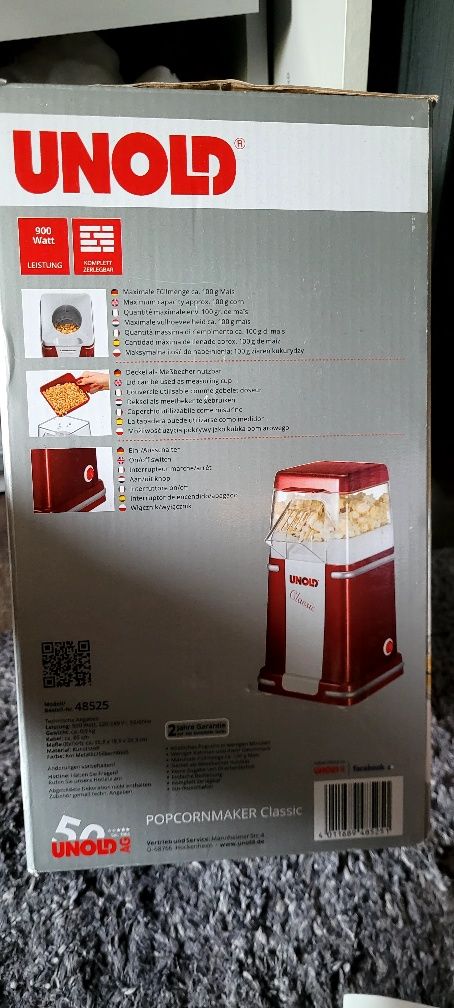Maszynka do popcornu Unold .48525. 900W