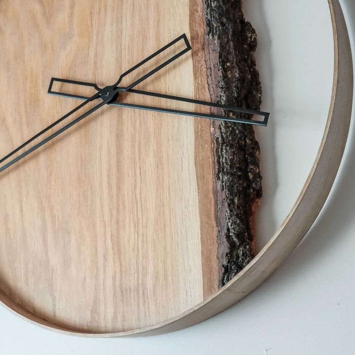 Drewniany zegar 45 cm