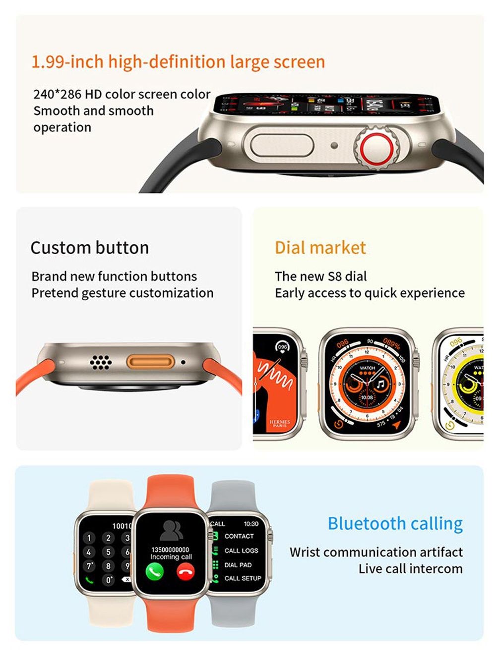 Smart Watch 8 Ultra 1.99 calowy
