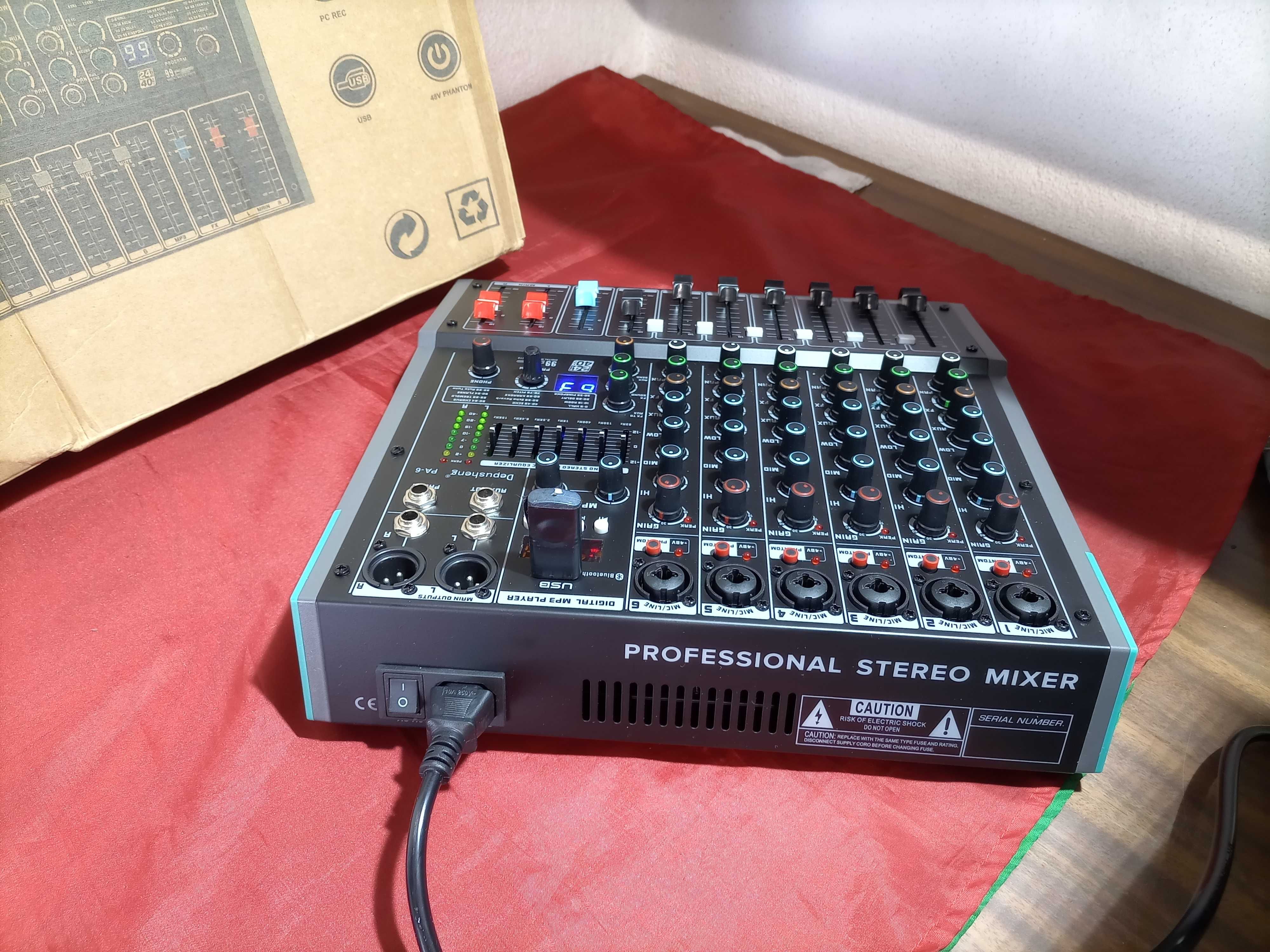 Mesa de Áudio 99 DSP USB Bluetooth Nova