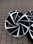 Oryginalne alufelgi Vw 5x112 17 cali Czujniki Tiguan Passat Bicolor