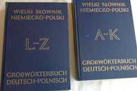 wielki słownik niemiecko-polski 2 tomy  jak nowy sztywna okładka