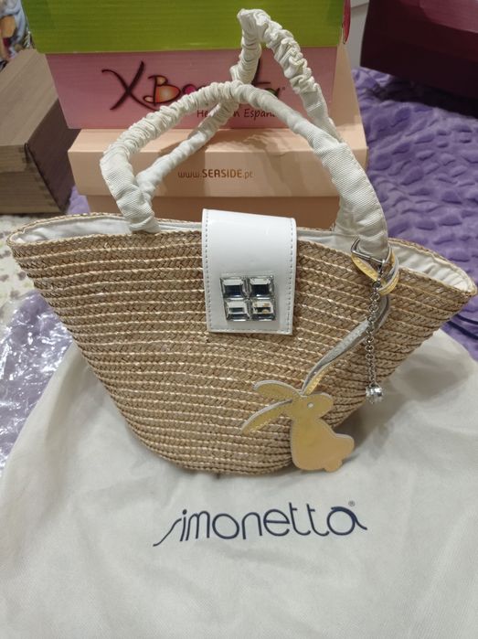 Bolsa Simonetta criança tipo saco praia elegante