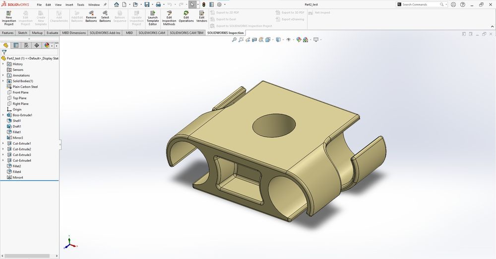 Створю 3D модель у SolidWorks по вашому ескізу