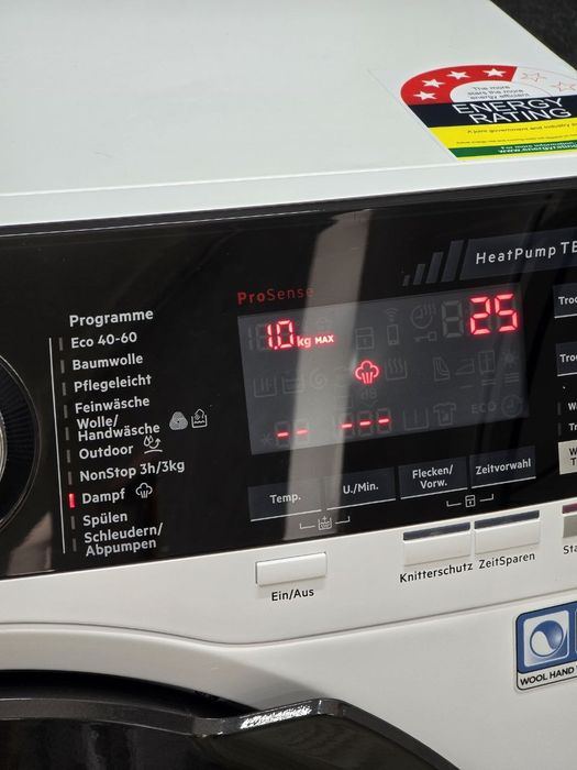 Прально+Сушильна Aeg 9000 9/6кг Пар Тепловий Насос Хороший стан