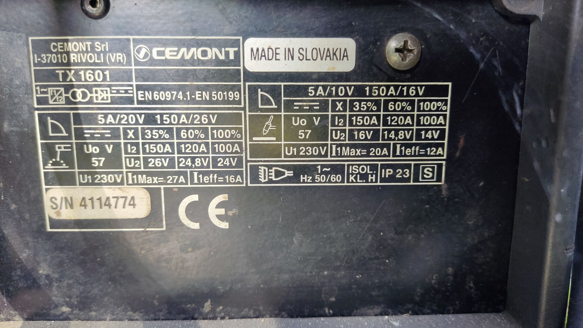 Spawarka Tig CEMONT TX 1601 Arco Tech