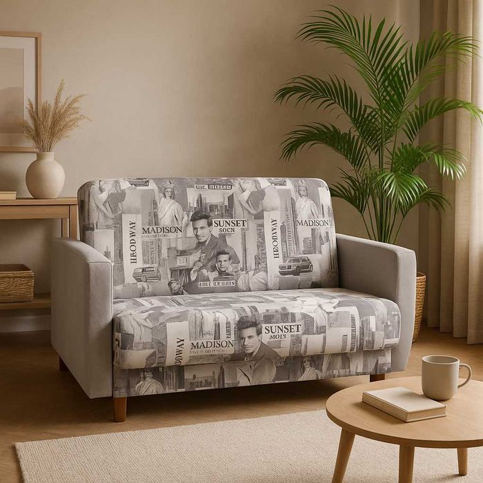 Sofa Skandynawska ELVIS Dwuosobowa Wygodna Stylowa Kanapa do Salonu