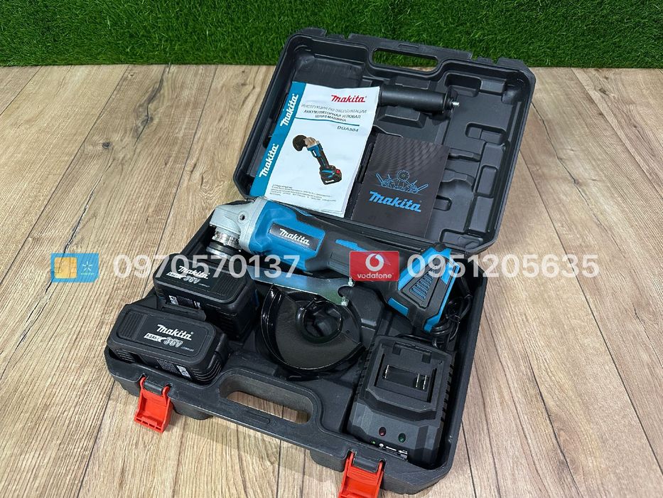 Акумуляторна Болгарка Makita DGA504 36V 6Ah Діаметр диска 125 мм