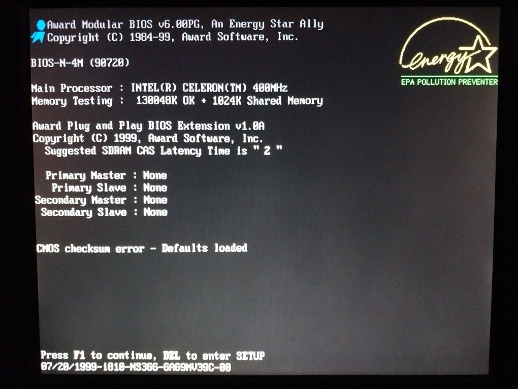 Комплект на 370 сокеті (Celeron 400 + 128мб SDRAM + AT МП PCPartner)