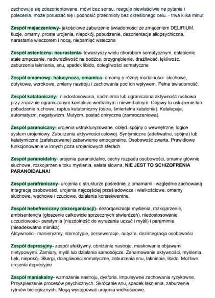 Notatki i skrypty z psychologii 1-3 rok studia materiały do nauki