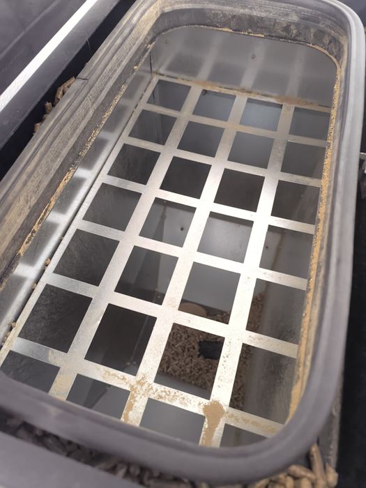 Caldeira Pellets Baxi e tubagem exaustão.