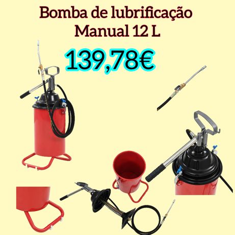 Bomba de lubrificação manual 12 L ver descrição
