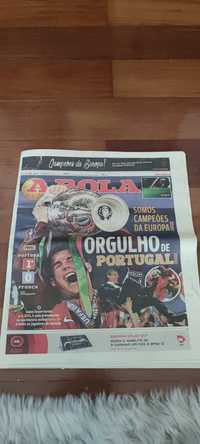 Jornal "a bola" Portugal campeão europeu