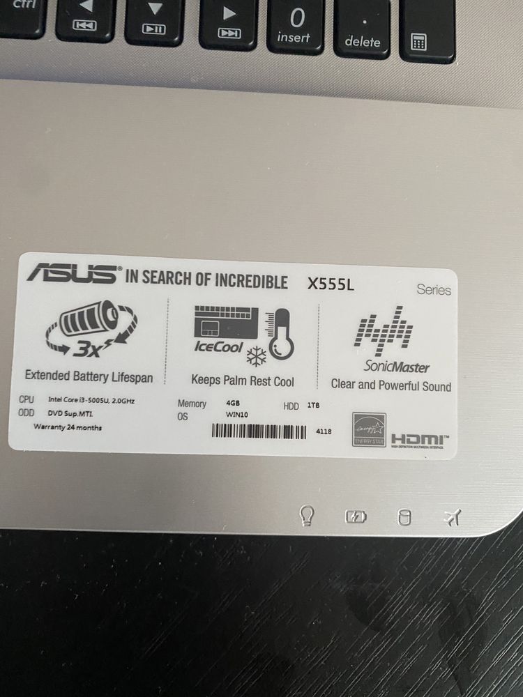 Vendo ASUS X55L novo