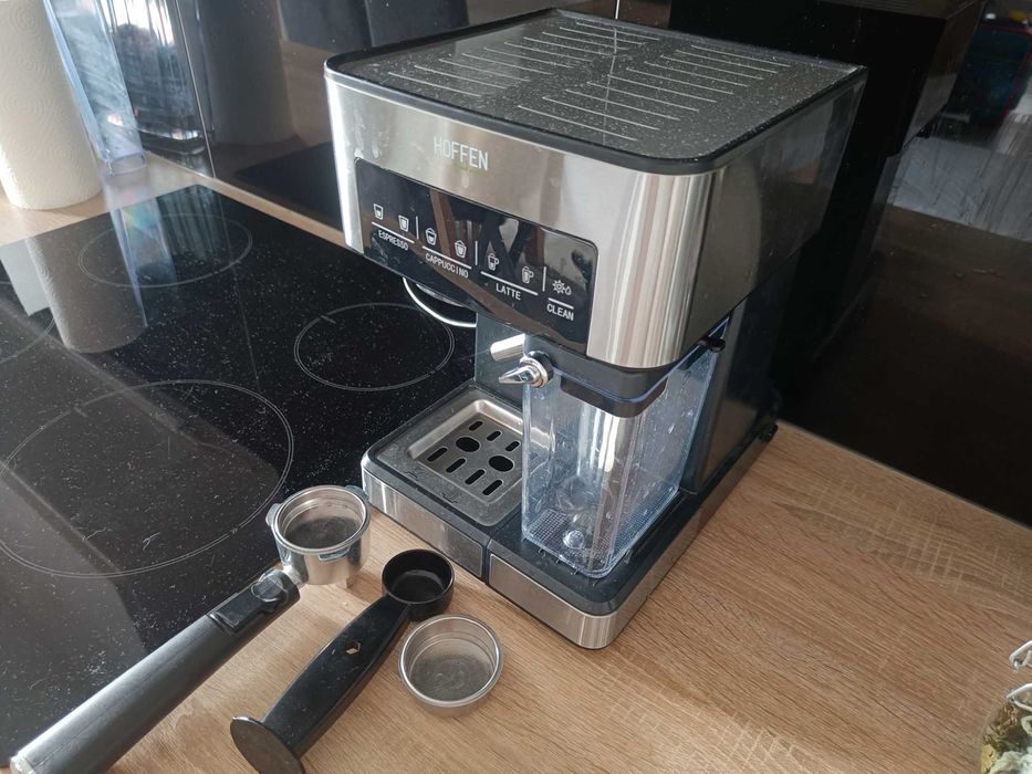 Ekspres ciśnieniowy Hoffen Food Expert ze spieniaczem do mleka