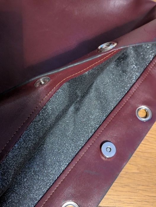 Torba bordowa duża bez paska