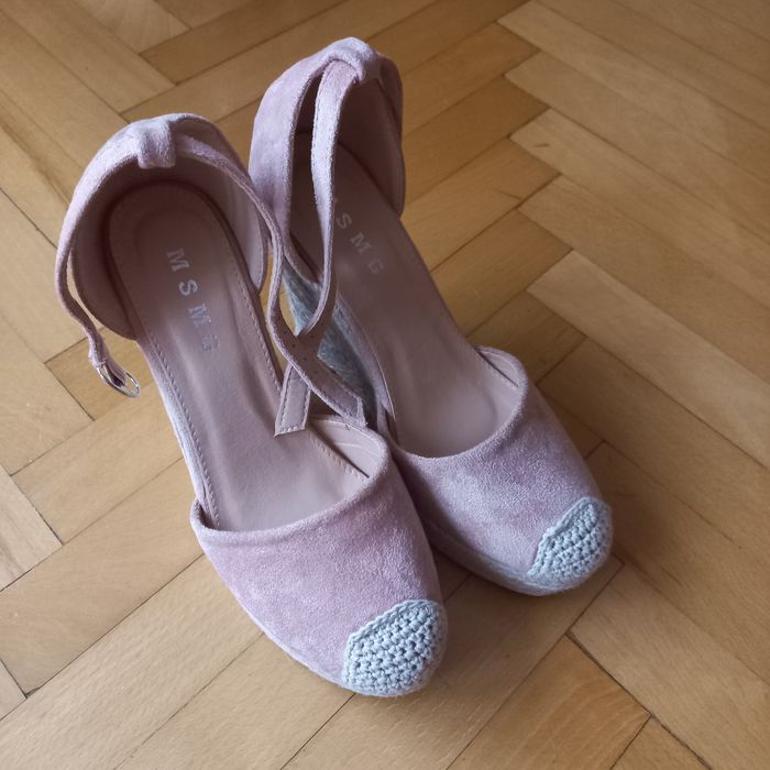 Buty espadryle róż , rozm.39