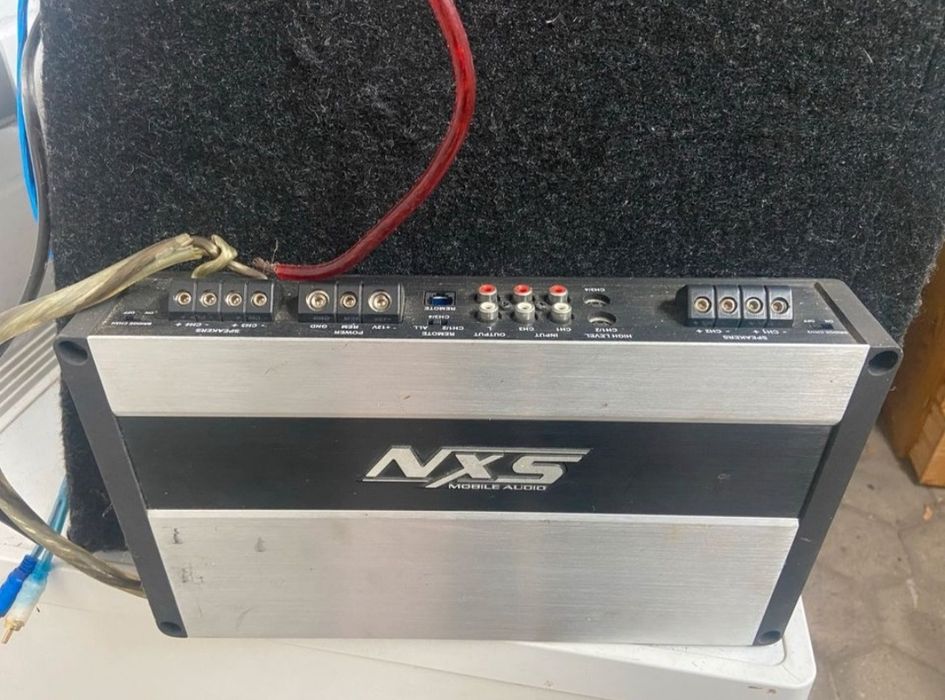 Wzmacniacz samochodowy NXS subwoofer Rōdek skrzynia basowa CAR Audio