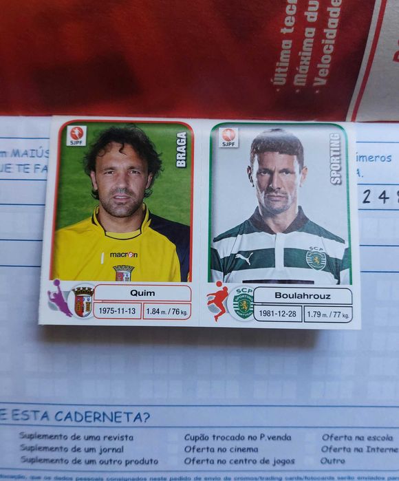 Caderneta de cromos  futebol 2012/13