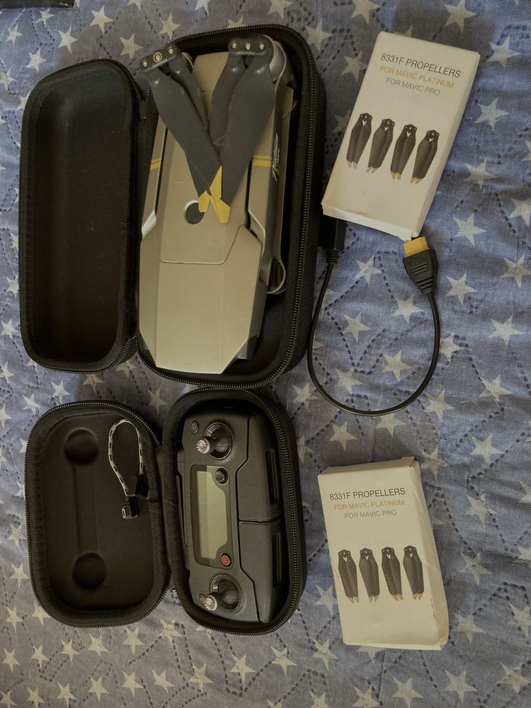 Квадрокоптер дрон DJI Dji Mavic Pro Platinum з кейсом (0072)
