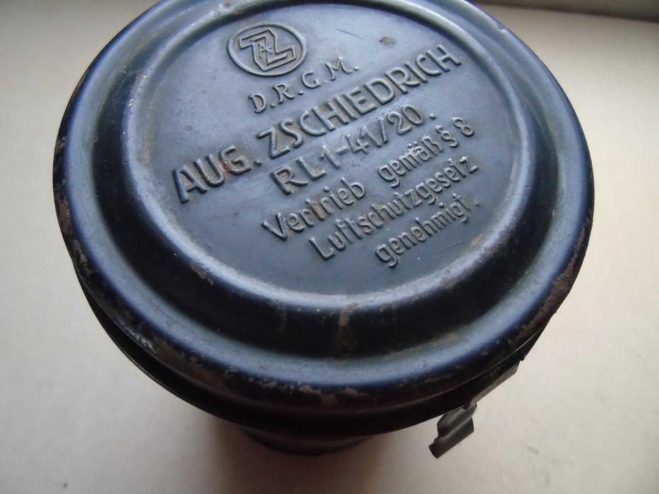Maska p-gaz. w puszce III Rzesza Luftschutz 1941