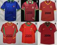 Camisola da Seleção Portuguesa Retrô 1998 a 2018.