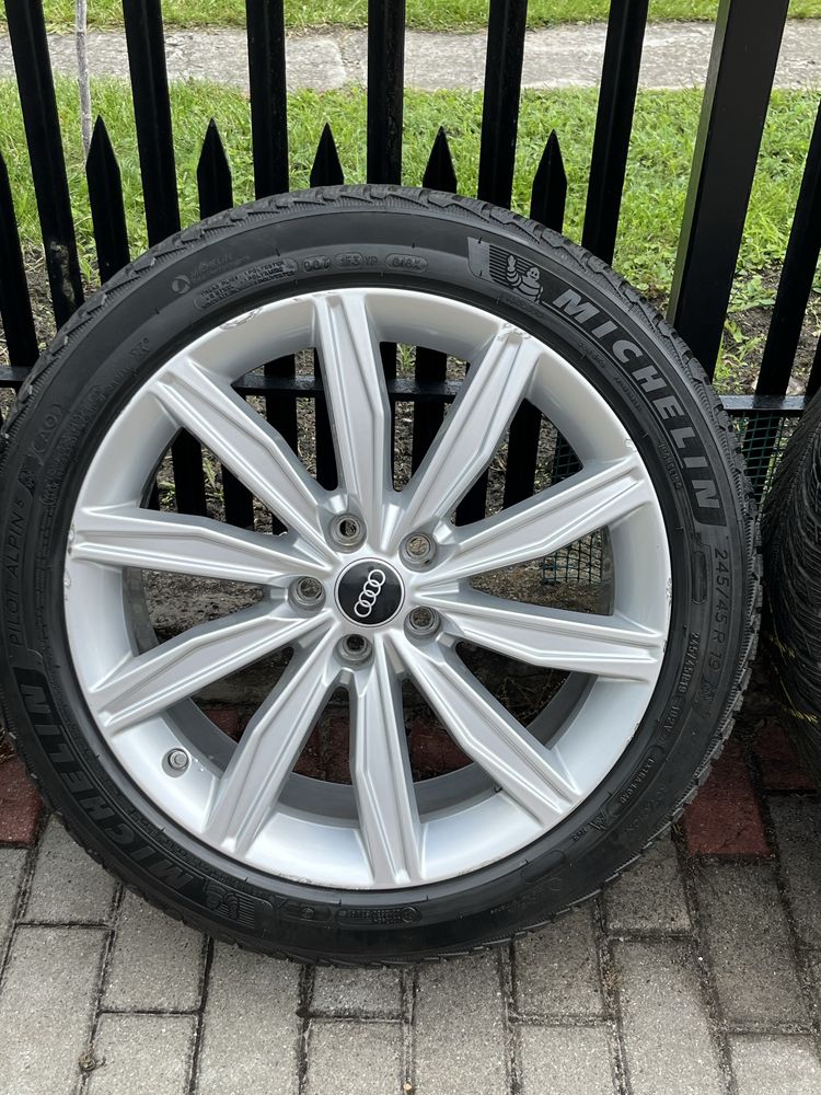 Oryginalne Koła R19 5x112 Audi A6 C8 C7 Q5 A4 Opony 245/45/19