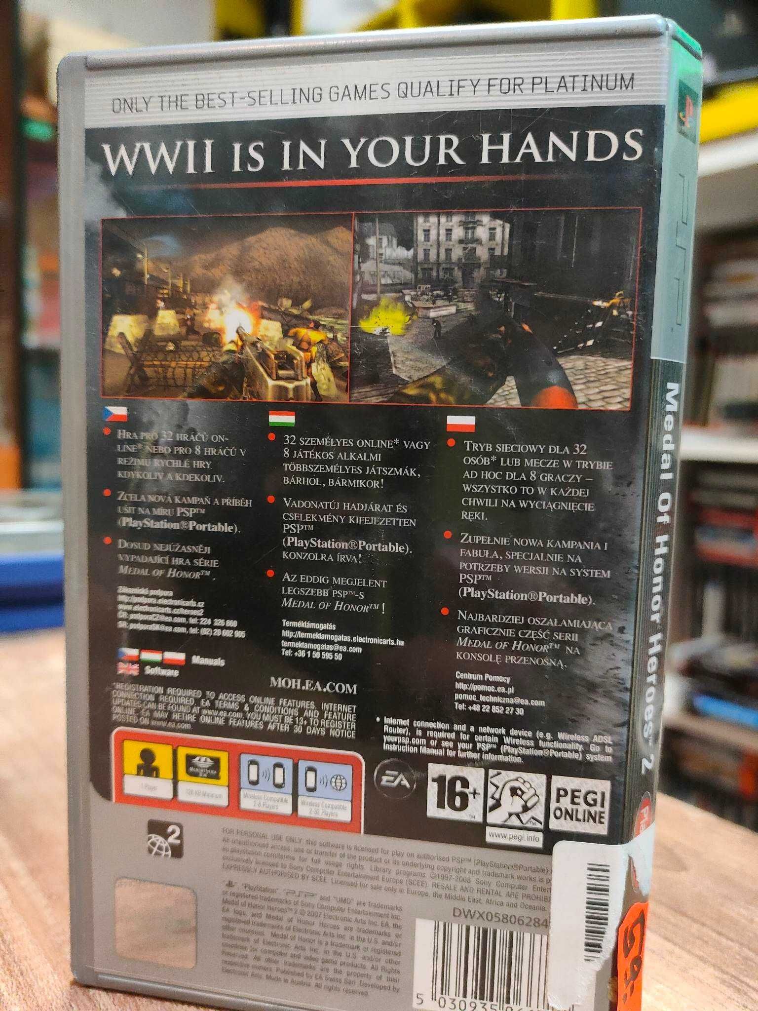 Medal of Honor: Heroes 2 PSP Sklep Wysyłka Wymiana