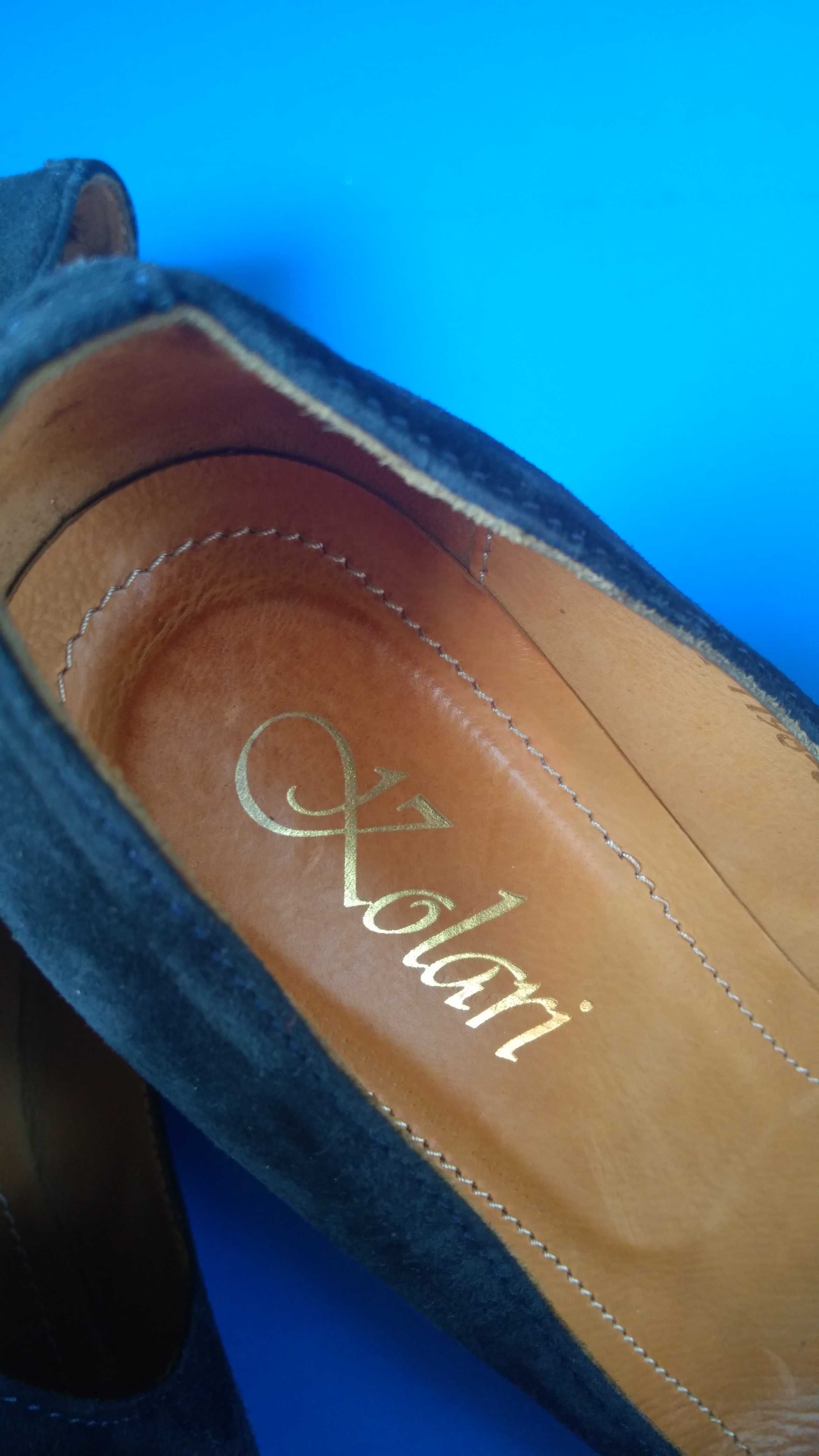 Замшевые женские кожаные туфли Kolari 36 размер
