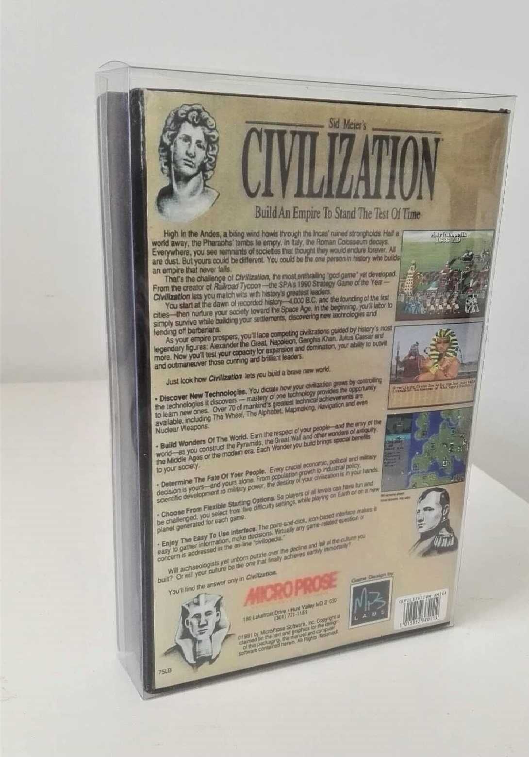 Civilization - Gry Stacja Dyskietki Dla Amiga 500 / 600 / 1200 Pudełko