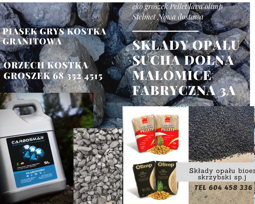 Pelet Pellet Stelmet Lawa Lava certyfikowany Szprotawa Sucha dolna