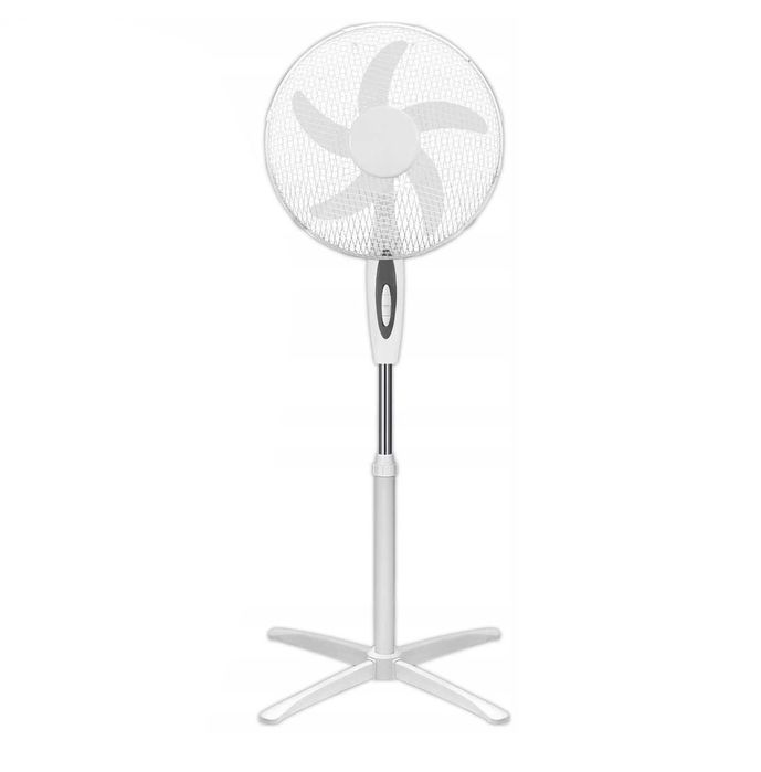Wentylator Podłogowy Cichy Mocny Biały Wiatrak Stojący Duży Klima