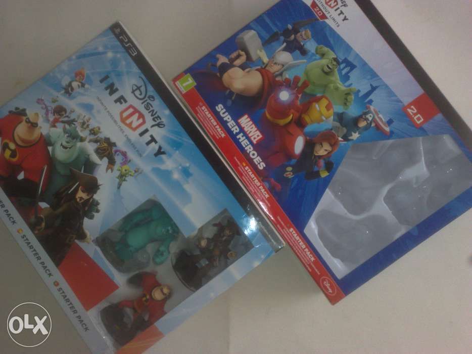 Ps3 disney infinity 3packs 3.0 star wars, 1,0 Disney e 2,0 Marvel