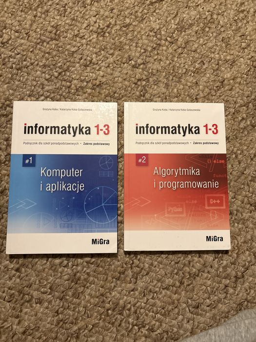 podręczniku do informatyki 1-3