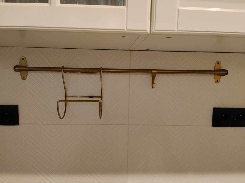 Złoty reling kuchenny Ikea 80cm