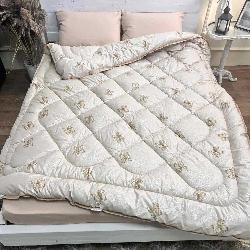 Ковдра ЄВРО ОВЧИНА ШЕРСТЬ Pure Wool , La Bella Зимова, тепленька