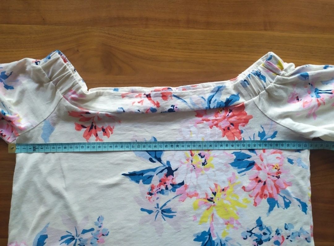 Joules nowa bluzka top w kwiaty.