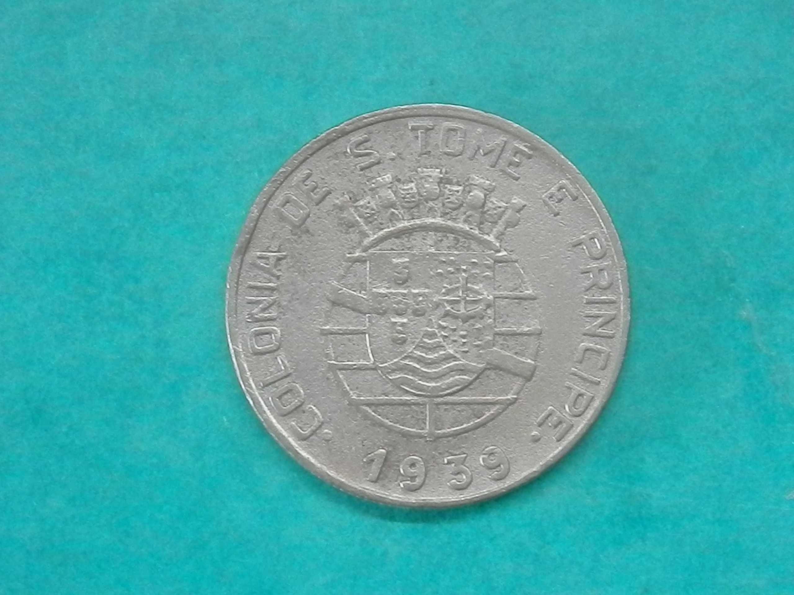 1019 - S. T. P.: 1 Escudo 1939 cuni, por 19,00