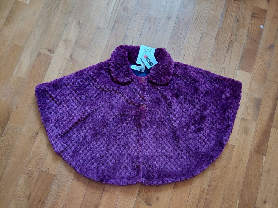 Peleryna, poncho 9-12 miesięcy dla dziewczynki