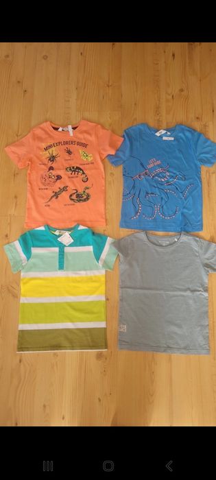 Nowe koszulki krótki rękaw 110/116 H&M Reserved
