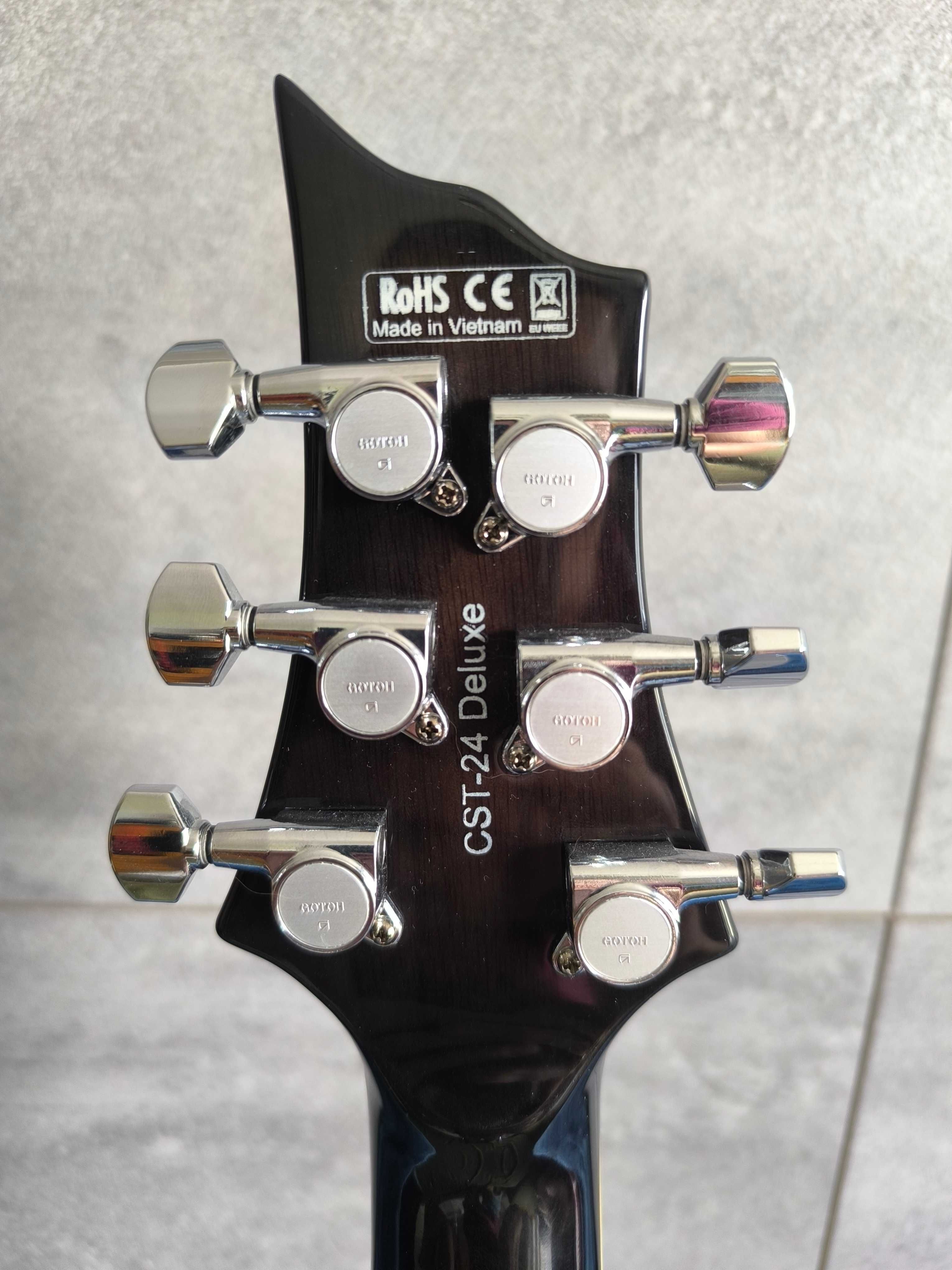 Gitara Leworęczna Harley Benton CST-24 blokowane klucze Gotoh