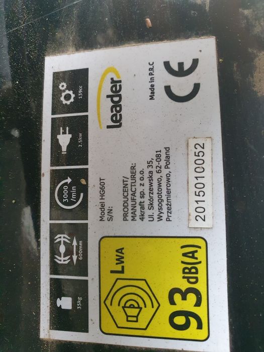 Glebogryzarka  leader 3.5km