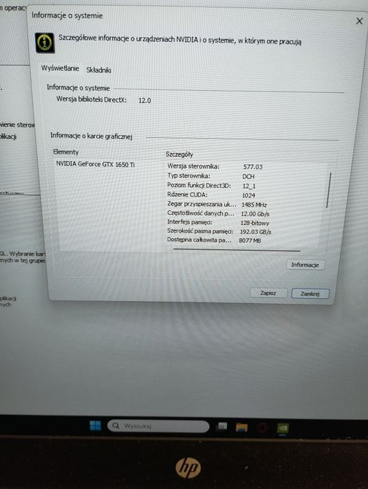 Laptop HP Gaming GTX1650TI Okazja!