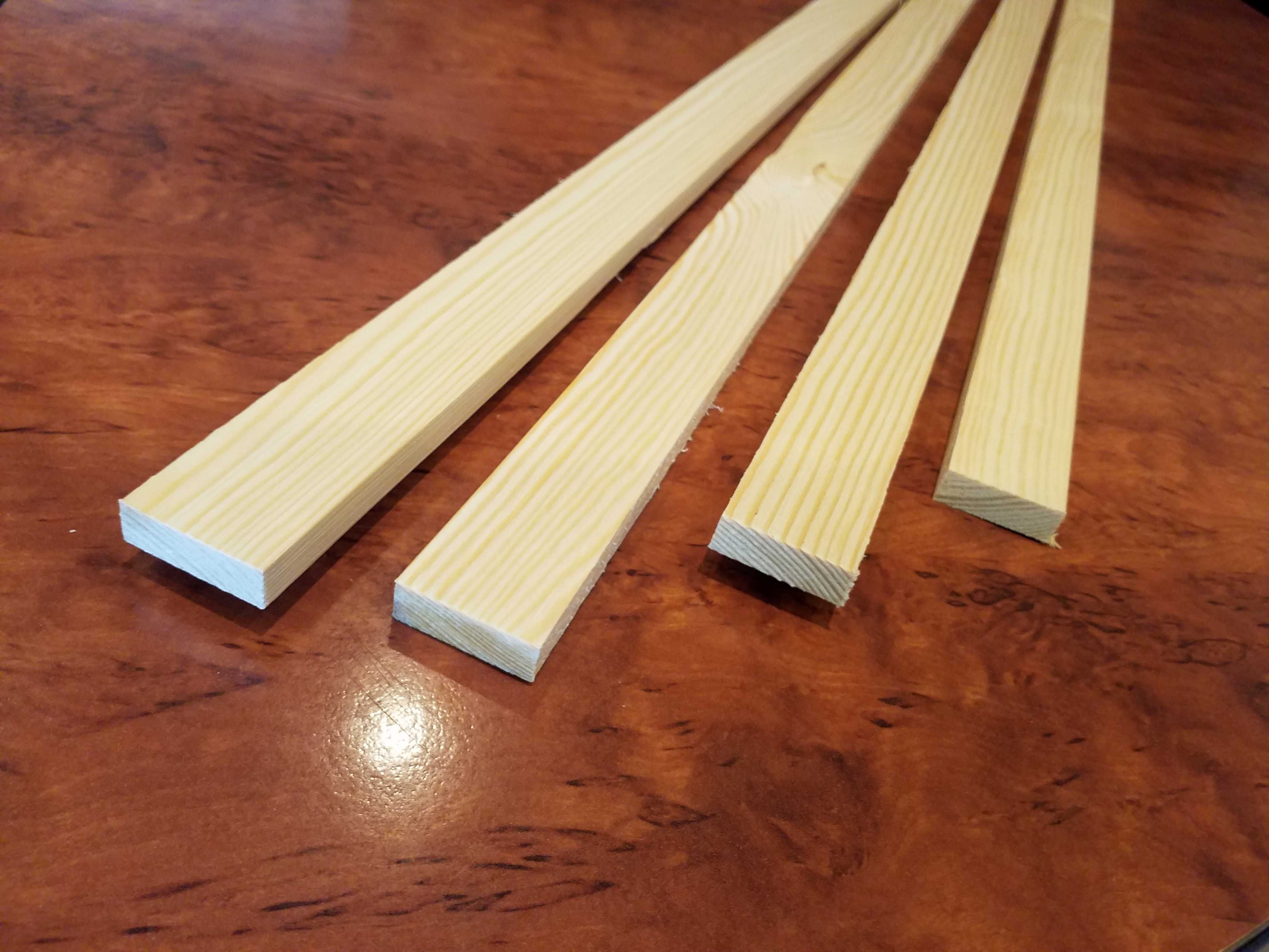 Listwa 10x30 mm prostokątna drewniana  strugana kantówka listewka