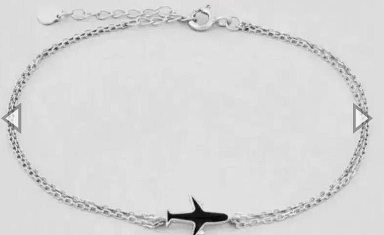 Black friday браслет щасливий літачок 925 проба