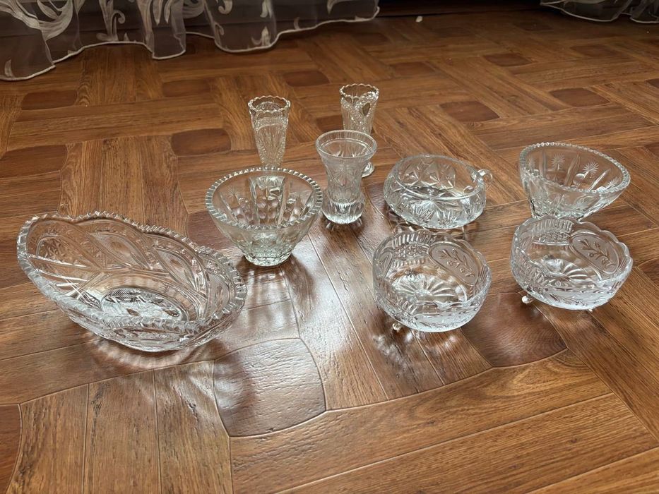 Вази,цукерниці кришталь ГДР