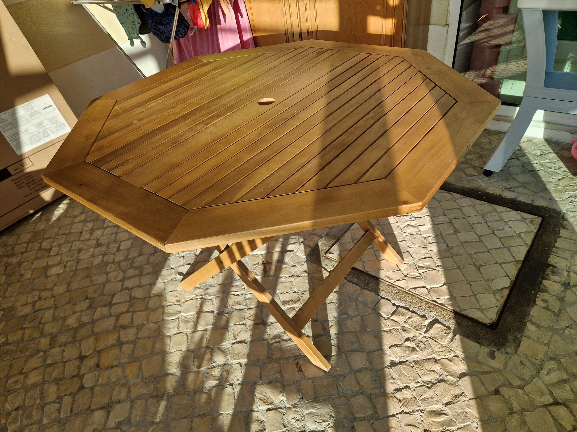 Mesa madeira octogonal Primavera Verão