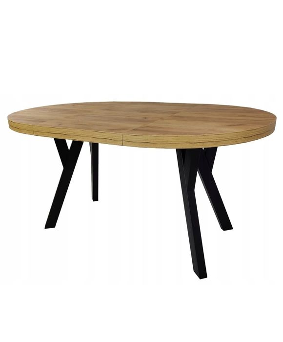 Stół okrągły 95 cm drewno prasowane loft nowy!